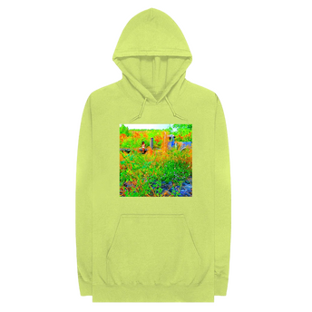 Trip Out Now Green Hoodie front