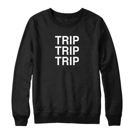 Trip Crewneck Black front