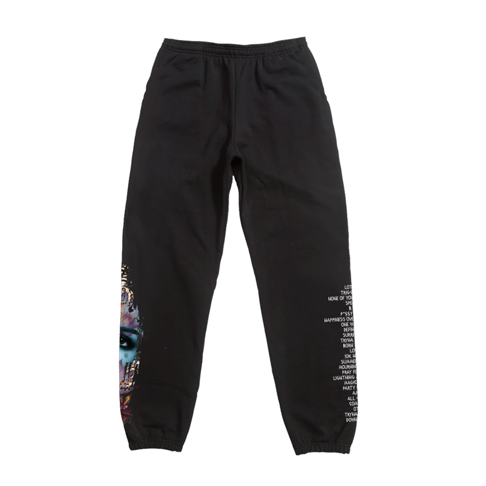 CHILOMBO DELUXE COLLAGE SWEATPANTS BACK