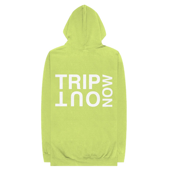 Trip Out Now Green Hoodie back